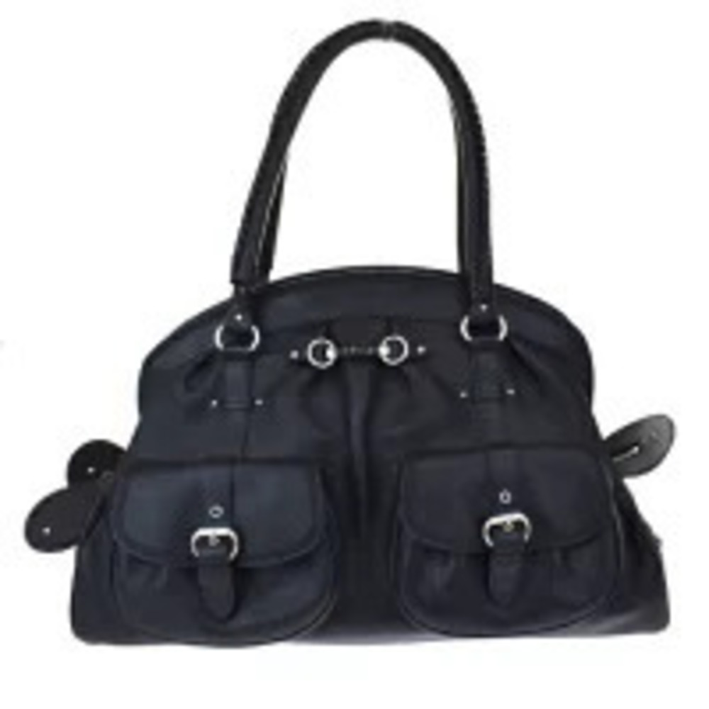 Christian Dior My Dior Duffle handbag black leather